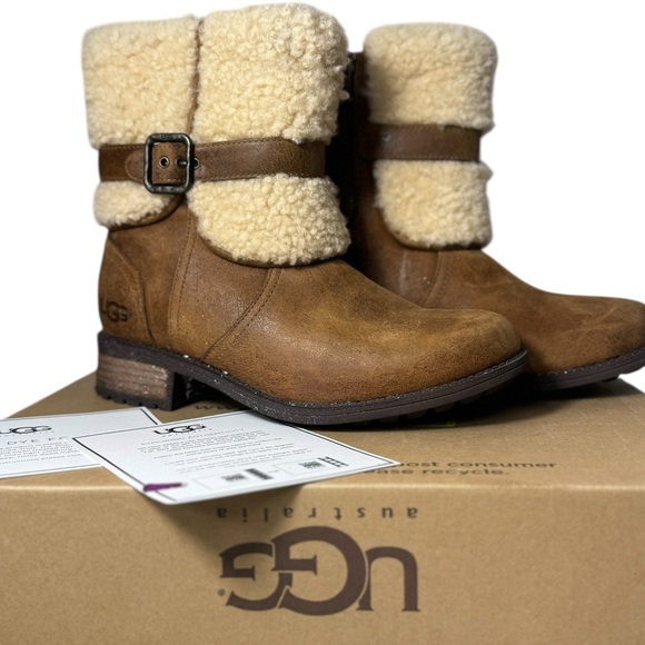 UGG Shoes - UGG Blayre II leather all weather zip on boots.
